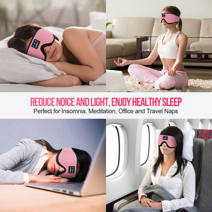 MUSICOZY 3D Bluetooth Sleep Mask with Built-in Wireless Headphones | 2024 Upgrade | Comfortable Contour Design for Sleeping, Travel & Noise Isolation | Sleep Aid with Wireless Music