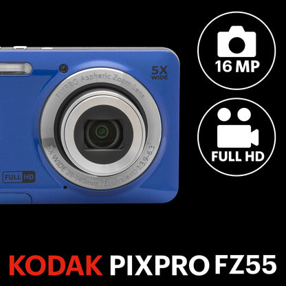 New KODAK PIXPRO FZ55-BK 16MP CMOS Sensor Digital Camera