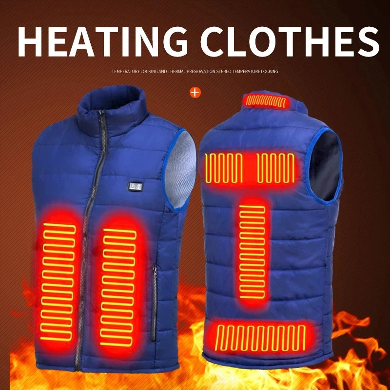 Heated Vest  Electric Heated Jackets Men Women Sportswear