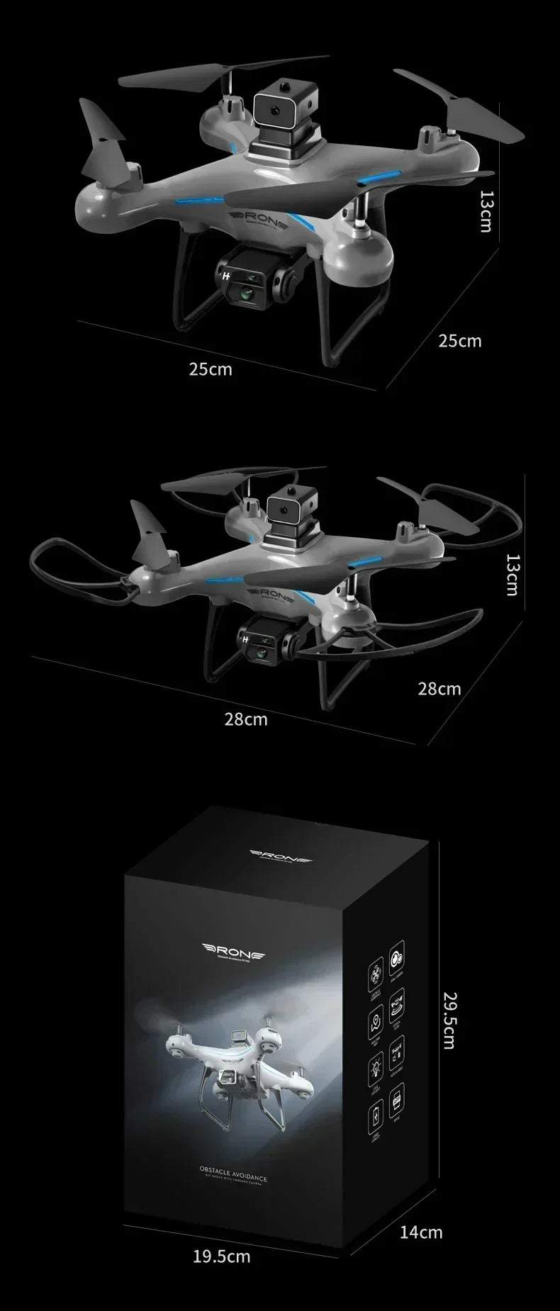 Drone 8K HD Dual-Camera Aerial Four-Axis RC Drone