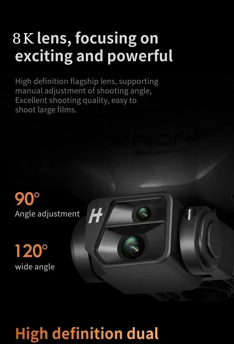 Drone 8K HD Dual-Camera Aerial Four-Axis RC Drone