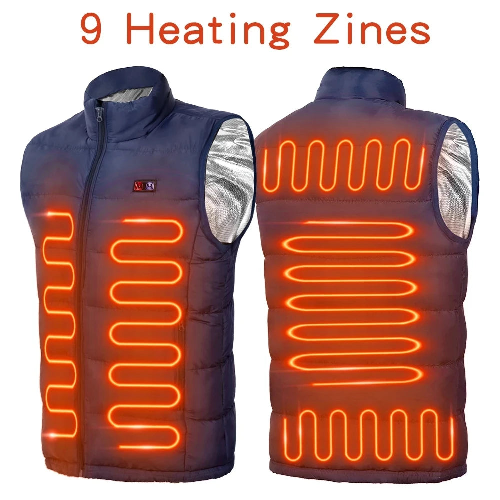 Heated Vest  Electric Heated Jackets Men Women Sportswear