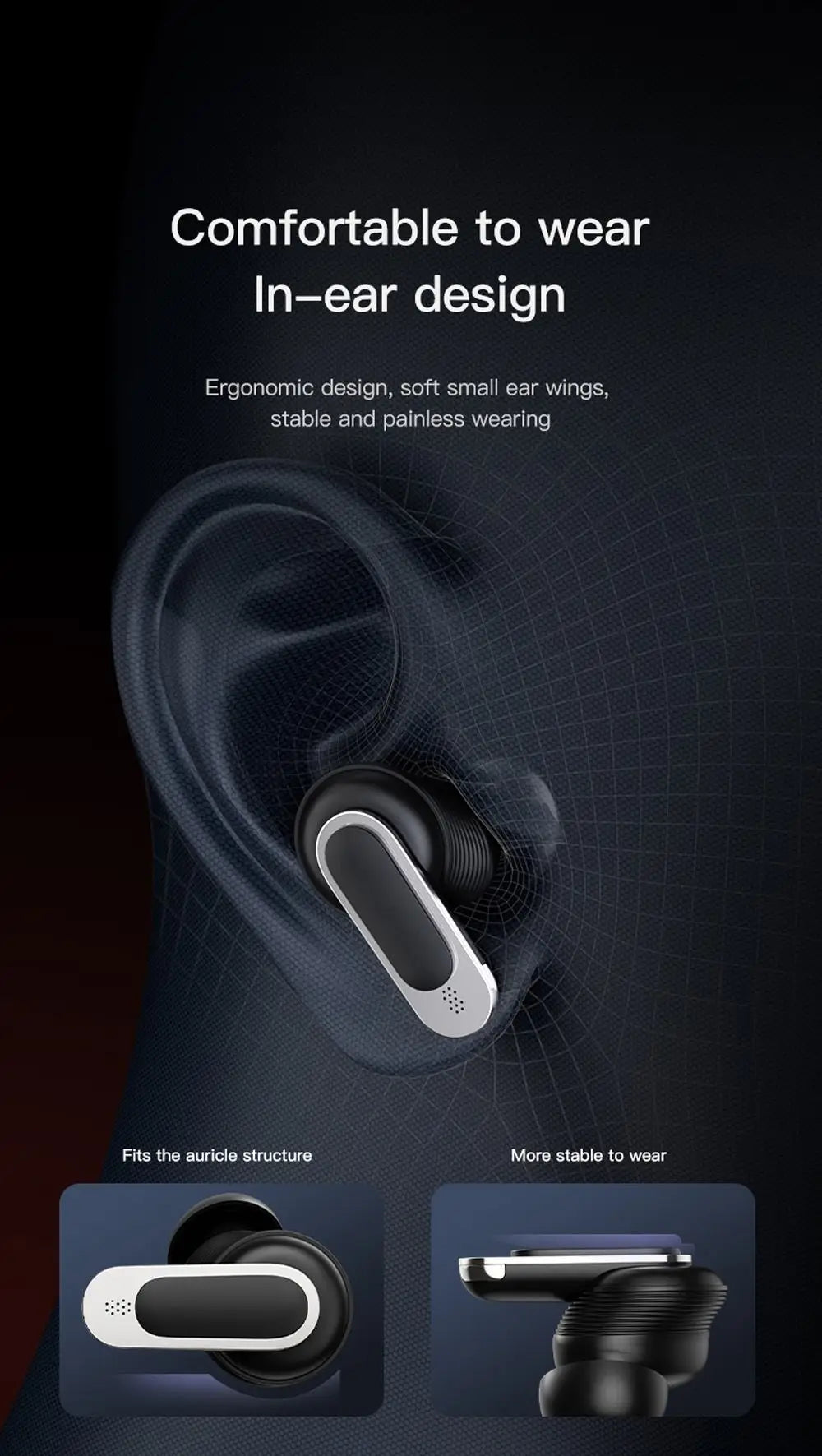 LED Screen High Quality Sound Earbuds With 32hr Battery Life