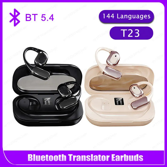 Translator Earbuds 142 Languages Noise Cancelling Bluetooth 5.4 Headset